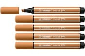 Skrive- og Tegneværktøjer - STABILO Pen 68 MAX - Fibre-tip Pen with Thick Chisel Tip - Dark Ocher - 768/89