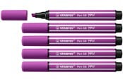 Skrive- og Tegneværktøjer - STABILO Pen 68 MAX - Fibre-tip Pen with Thick Chisel Tip - Lilac - 768/58