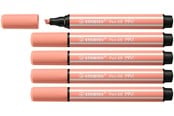 Skrive- og Tegneværktøjer - STABILO Pen 68 MAX - Fibre-tip Pen with Thick Chisel Tip - Apricot - 768/26