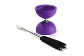 Udendørsleg - Eureka Rubber Diabolo with Aluminum Sticks - Purple - 52515705
