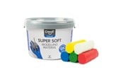 Kreativt Legetøj - Creall Supersoft Clay 5 colours 1750gr. - 25020