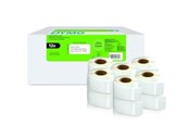 Papir, Fotopapir og Etiketter - DYMO LabelWriter store retur adresse etiketter | 25mm x 54mm | 12 ruller x 500 stk - 2177563