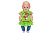 Dukker & Tilbehør - Dolly Moda Dress+Leggings Strawberry 43cm - 871263