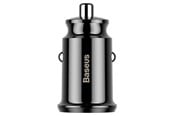 Mobil - Adaptere & Opladere - Baseus Grain Car Charger 2x USB 5V 3.1A (black) - CCALL-ML01