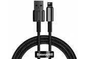 USB kabel - Baseus Tungsten Gold Cable USB to iP 2.4A 1m (black) - CALWJ-01