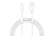 USB kabel - Baseus Superior Series Cable USB to Lightning 2.4A 0.25m (white) - CALYS-02