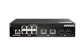 Switch - QNAP Web Managed Series - switch - half-width Layer 2 - 10 ports - Managed - rack-mountable - QSW-M2106R-2S2T
