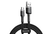 USB kabel - Baseus Cafule Micro USB cable 2.4A 1m (Gray + Black) - CAMKLF-BG1