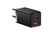 Mobil - Adaptere & Opladere - Baseus GaN5 Pro 2xUSB-C + USB 65W (black) - CCGP120201