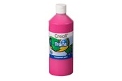 Kreativt Legetøj - Creall Transparent Paint Pink 500ml - 23030