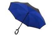 Fritid & Rejser - Impliva Inside Out Umbrella - Blue - RU-6-PMS BLACK 6C/PMS 7687C