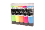 Kreativt Legetøj - Creall Studio Acrylic paint Fluor 5x120ml - 33803