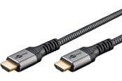 Skærmkabel - Pro HDMI 2.1 Sleeved - 2m - Sort - HDMI2.1SL2