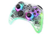Spil tilbehør - Deltaco Transparent RGB - Wireless Controller - Android - GAM-149-T