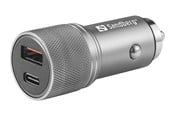 Mobil - Adaptere & Opladere - Sandberg Car Charger 1xQC3.0+1xUSBC 48W - 441-50