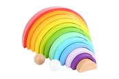 Leg & Læring - Small Foot - Wooden Building Blocks Rainbow XL 14 - 11412