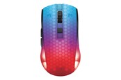Mus - Deltaco GAMING DM320 Transparents RGB Wireless - Gaming Mus - 6 knapper - Sort - GAM-145