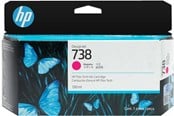 Blæk, Toner & Forbrugsstoffer - HP 738 / 498N6A - Magenta Ink - 498N6A