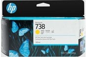 Blæk, Toner & Forbrugsstoffer - HP 738 / 498N7A - Yellow Ink - 498N7A