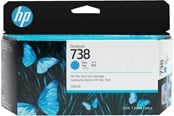 Blæk, Toner & Forbrugsstoffer - HP 738 / 498N5A - Cyan Ink - 498N5A