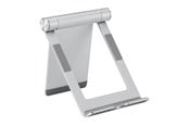 Mobil - Andet Tilbehør - Deltaco Foldable phone/tablet stand in aluminum non-slip universal adjustable silver - ARM-0516