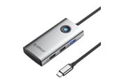 USB hub - ORICO Type-C 5in1 HUB Multifunction Docking Station (grey) USB hub - USB 3.0 - 5 ports - Grå - PW11-5P-GY-EP