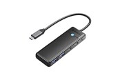 USB hub - ORICO Adapter Hub 4in1 Orico USB A3.0x2 + Type-C3.0x1 + PD100Wx1 USB hub - USB 3.0 - 4 ports - Sort - PAPW2AC-C3-015-BK-EP