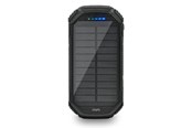 Powerbank - Mikamax QI Solar Powerbank - 20000 mAh - PD 20W - USB-C & Wireless Charging Powerbank - Sort - 20000 mAh - 05105