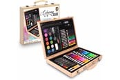 Kreativitet & Hobbyartikler - Grafix Coloring sæt - 86 dele i træ kuffert - 150100