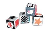 Babylegetøj - Clementoni First Months - Soft Blocks Black/White - 17321
