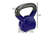 Sport & Fitness - Tunturi Vinyl Kettlebell 4 kg. - 14TUSCL345LILLAONE SIZE