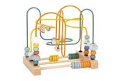 Babylegetøj - Small Foot - Wooden Motor Skills Spiral Safari with Beads - 11956
