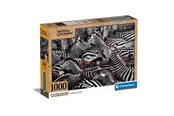 Puslespil - Clementoni Jigsaw Puzzle National Geographics - Zebra 1000 pcs. Floor - 39729