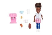 Dukker & Tilbehør - Barbie Chelsea Can Be… Barista Doll And 7 Career-themed Accessories Including Coffee Maker - HKD95