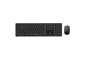 Tastatur - RAPOO 8020M - Keypad & Mus sæt - Nordisk - Sort - 12325