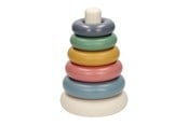 Babylegetøj - Cavallino Toys Stacking rings Pastel colors 7 pcs. - 9660LN01
