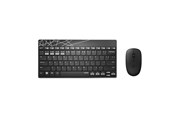 Tastatur - RAPOO 8000M - Tastatur & Mus sæt - Nordisk - Sort - 18314