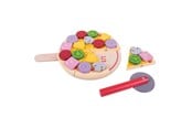 Trælegetøj - Bigjigs Wooden Pizza with Toppings - BJ457