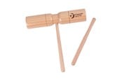 Trælegetøj - Classic World Wooden Tone Block with Handle and Stick - 40505