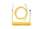 Tastatur - Keychron Coiled Aviator USB-C Cable Straight - Yellow - Opgraderings tilbehør - Gul - Cab-16