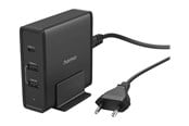 Mobil - Adaptere & Opladere - Hama Essential Line power adapter - 5-20V - 2 x USB 24 pin USB-C - 65 Watt - 00200017