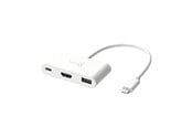 Dockingstation - j5create 3-1in-1 USB-C Multi Dock (with 100W PD) - JCA379EW-N