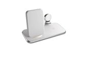 Mobil - Adaptere & Opladere - ZENS 4 in 1 Stand+Watch Wireless Charger Aluminium - White - ZEDC15W/00