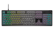 Tastatur - Corsair K55 CORE RGB - Gaming Tastatur - Nordisk - Grå - CH-9226D65-ND