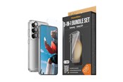 Mobil - Beskyttelsesglas - PanzerGlass 3-in-1 Protection Pack Samsung Galaxy S24 | Ultra-Wide Fit w. EasyAligner - PANZERB1210+7350
