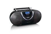 DAB, netværks- og clockradio - Lenco SCD-6900BK - Boombox with DAB+ FM radio and CD/ MP3 player - Black - DAB/DAB+/FM - Stereo - SCD-6900BK
