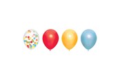 Legetøj - Haza Witbaard Balloon mix Rainbow 6pcs. - 439340