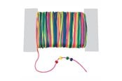 Kreativitet & Hobbyartikler - Colorations - Satin Bead Cord Rainbow 91mtr. - CHRAINCO