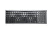 Tastatur - Dell KB740 - keyboard - compact multi device - AZERTY - French - titan grey - Tastatur - Fransk - Grå - KB740-GY-R-FR