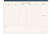 Blokke, Formularer & Notesbøger - Burde Weekly planner block Textile - 92758300